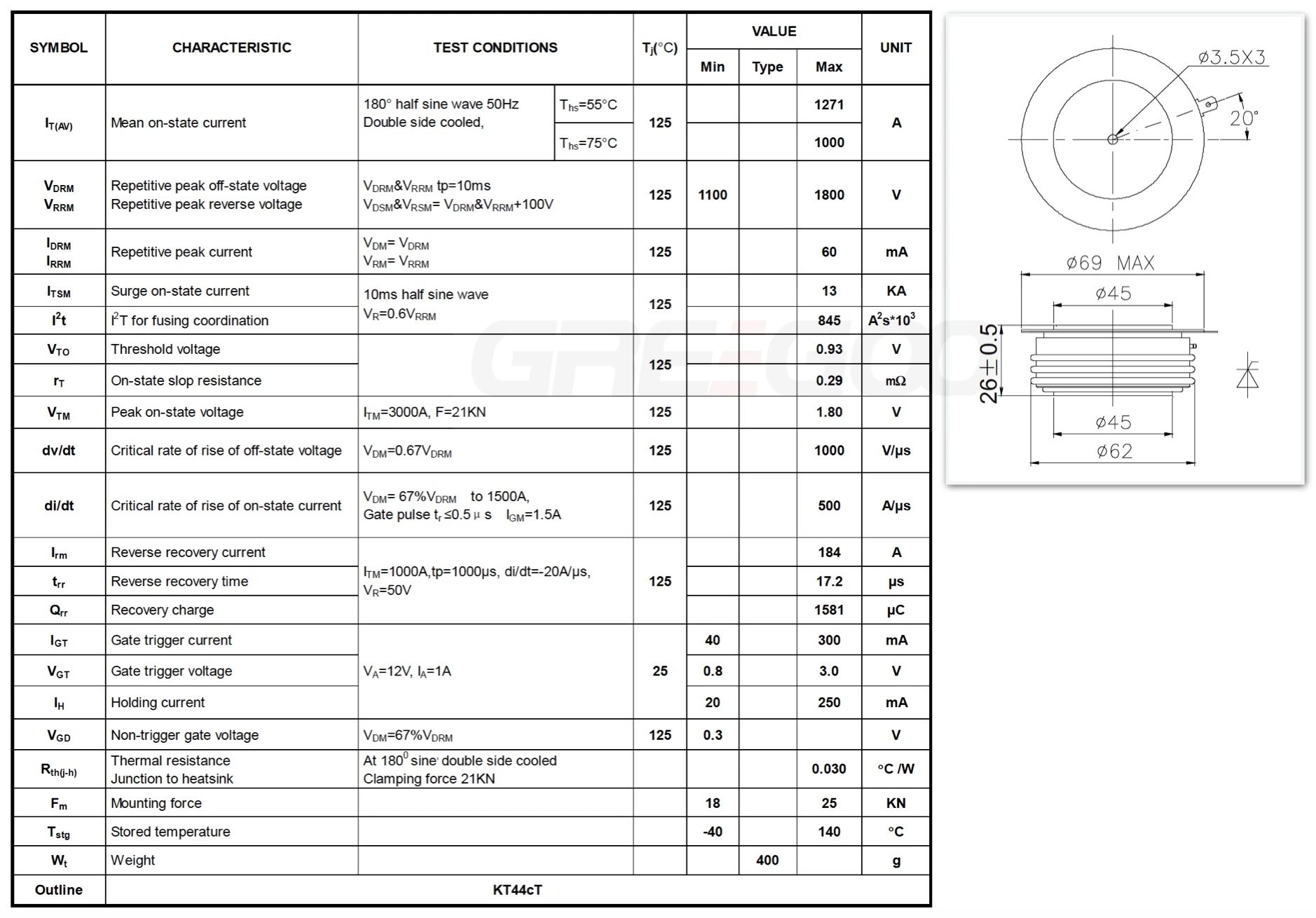 G45KPE Thyristor