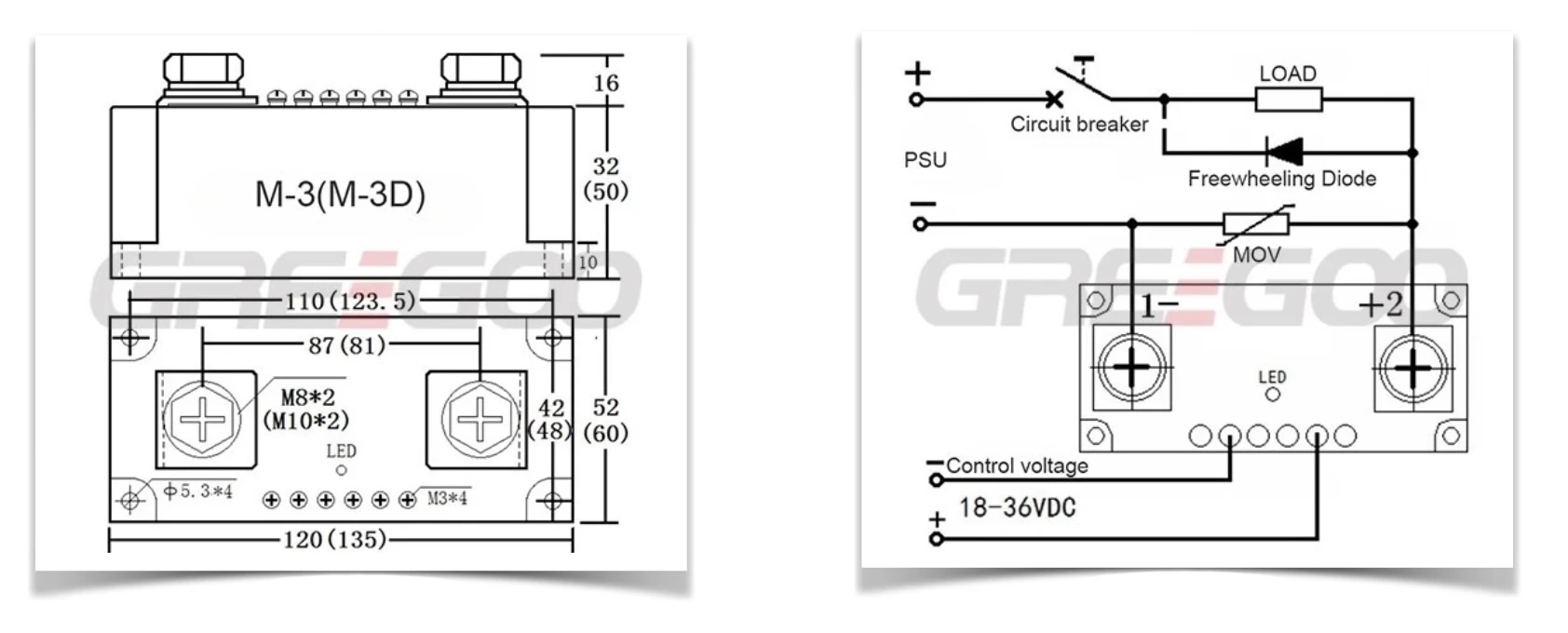 400A to 1200A DC SSR