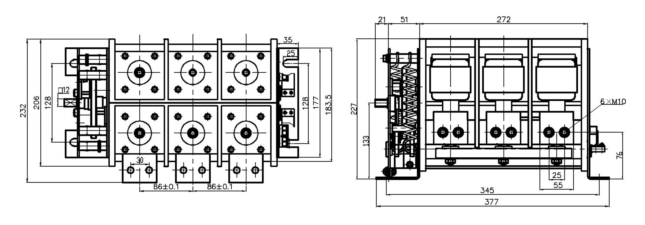 GHZ-800-1.14 motor control isolator with phase changing capacity