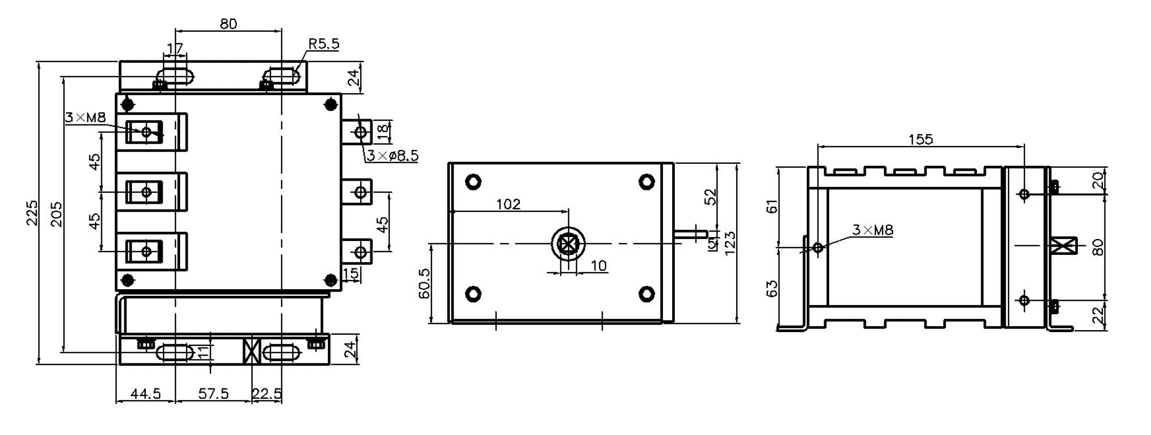 ghk-200-1.14 3 phase ac isolating phase change switch