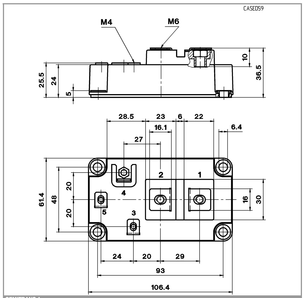 SKM300GA12E4 outline dimensions