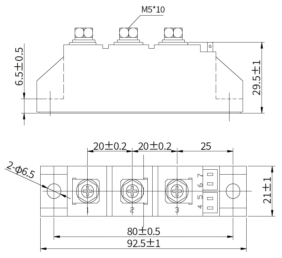 55A dual thyristor modules