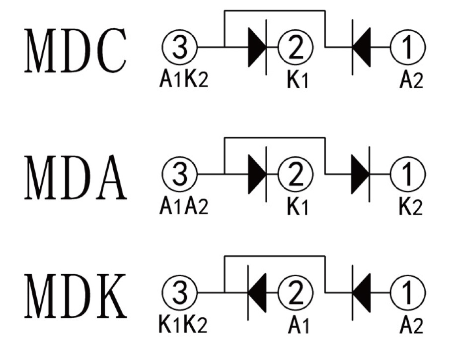 circuit of dual diode module
