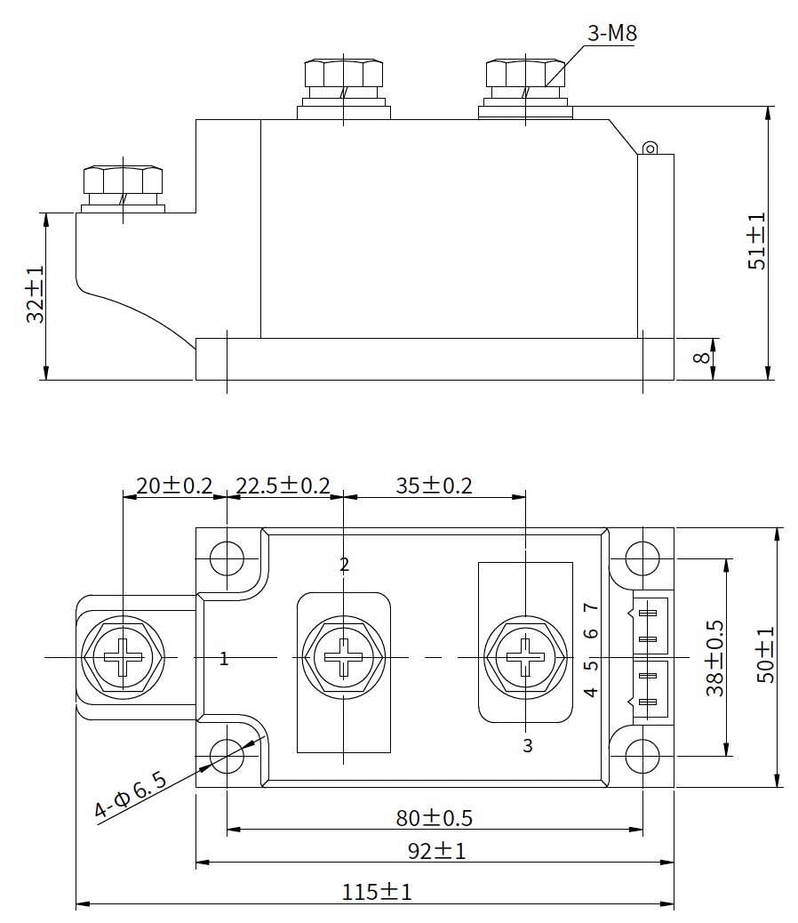 w50D casing semiconductor modules