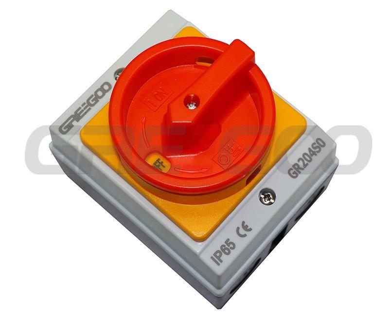 20A-125A rotary isolator switches with plastic enclosure